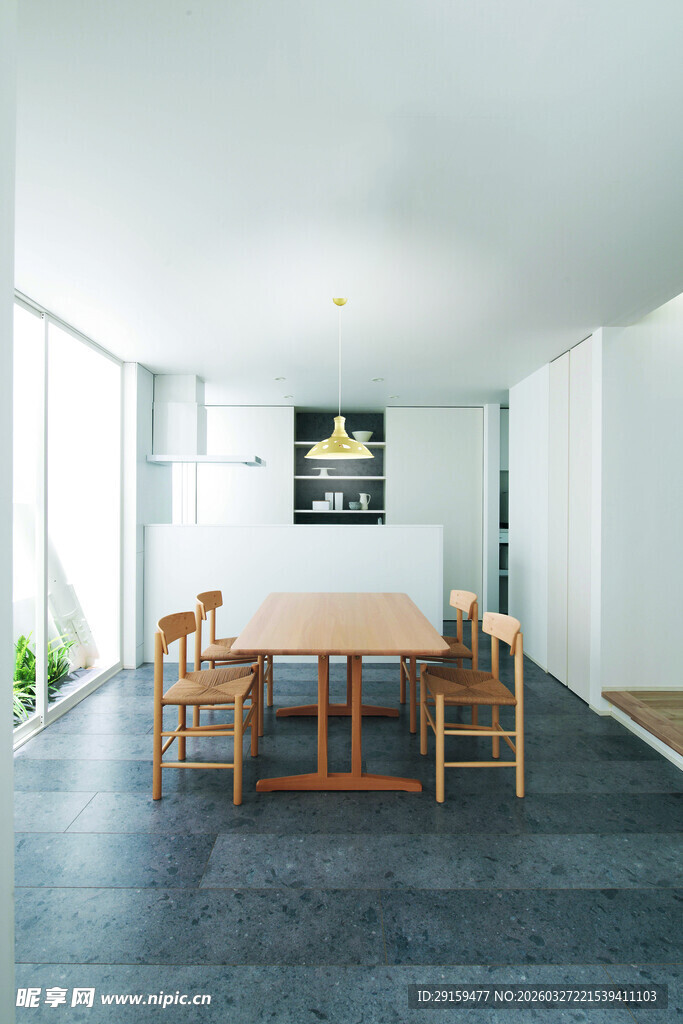 简约现代风餐厅室内场景