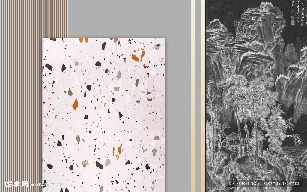 多彩斑点墙面纹理图案