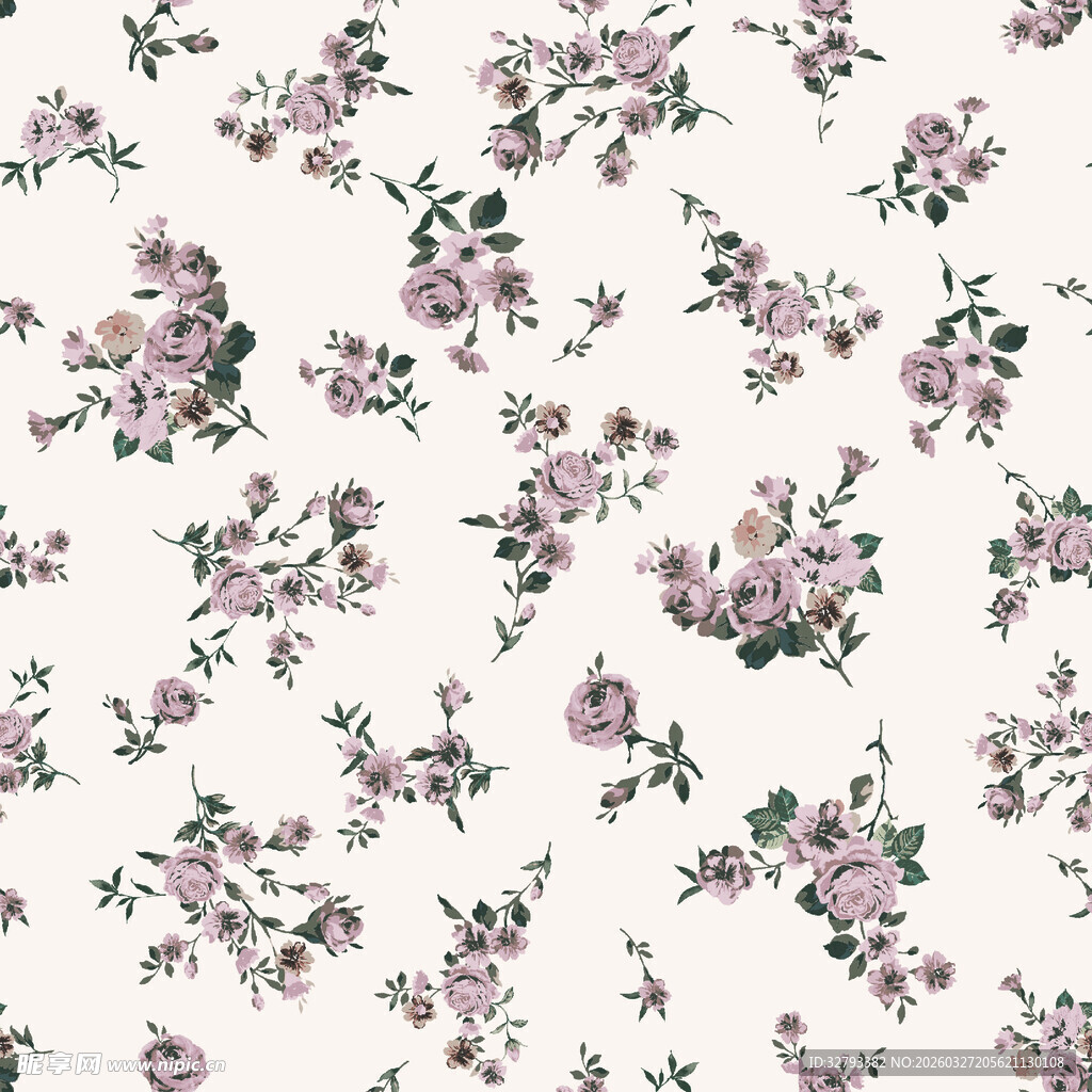 花卉图案清新浪漫碎花风