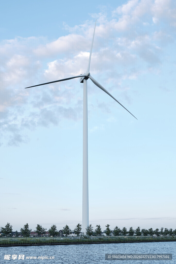 海上风力发电机景观