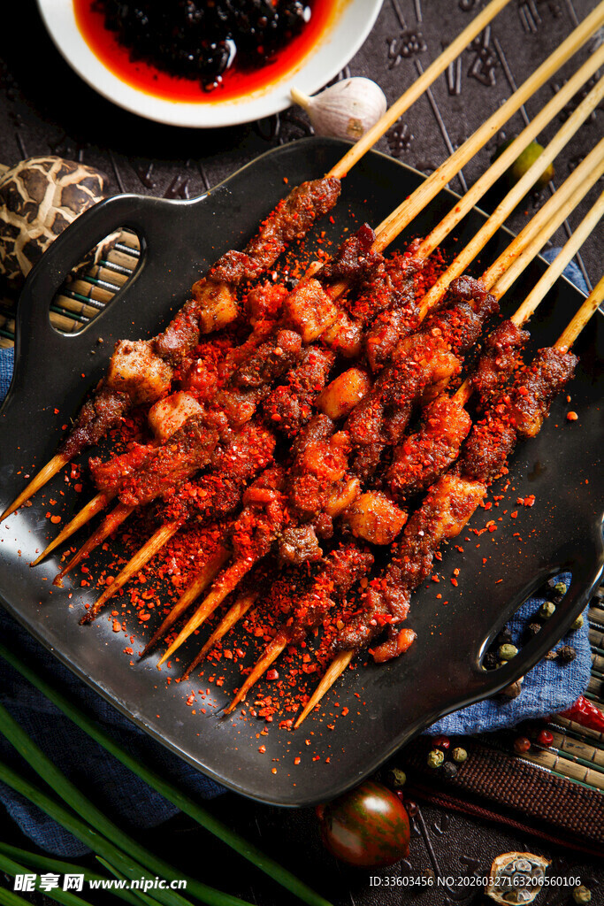 美味烤串诱人呈现