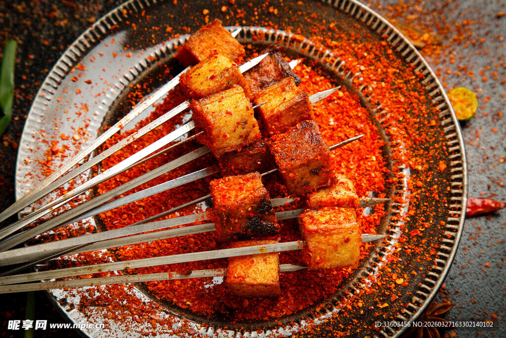 美味香嫩豆腐串