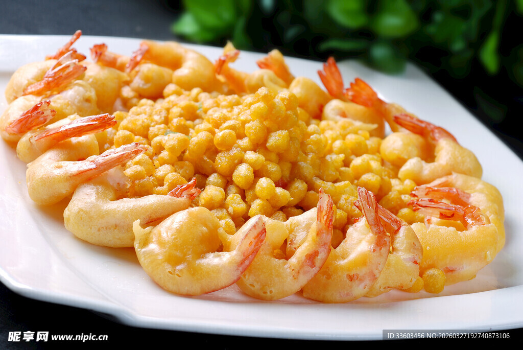 蒜蓉开背虾摆盘精致