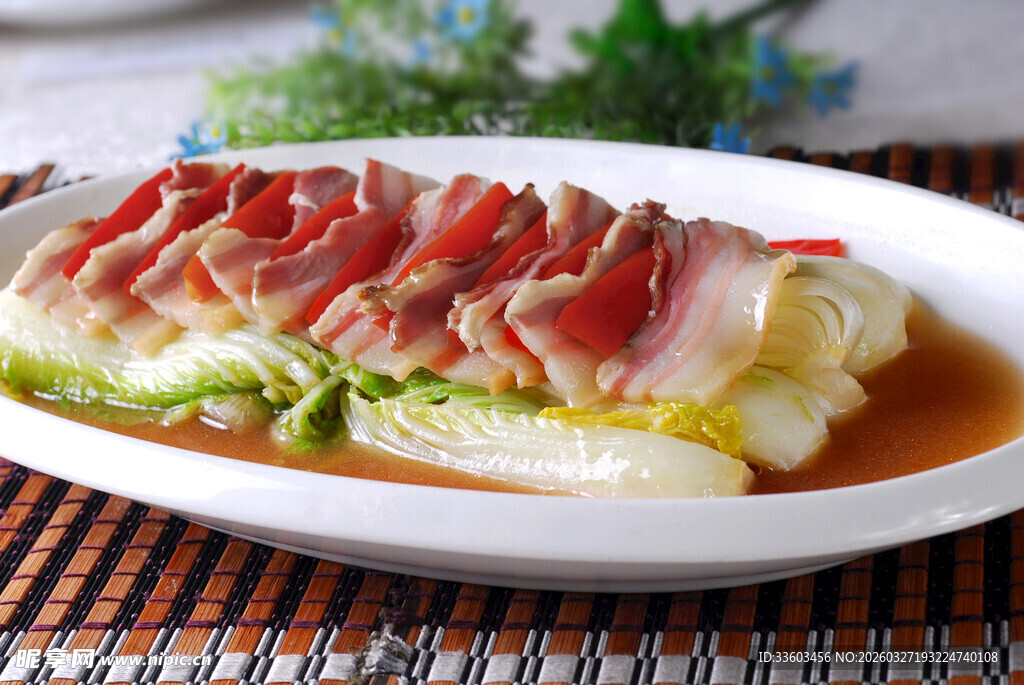 培根卷娃娃菜精致菜肴