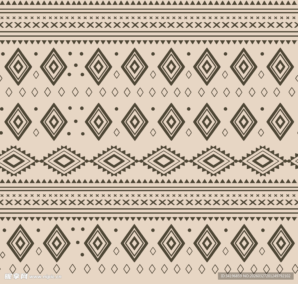 民族风几何图案纹理背景