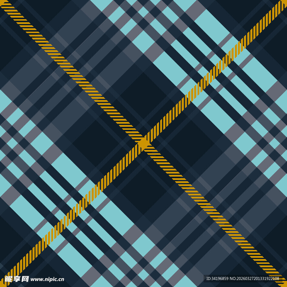 蓝黑格纹图案背景