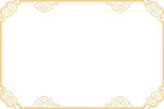 金色花纹边框装饰图案