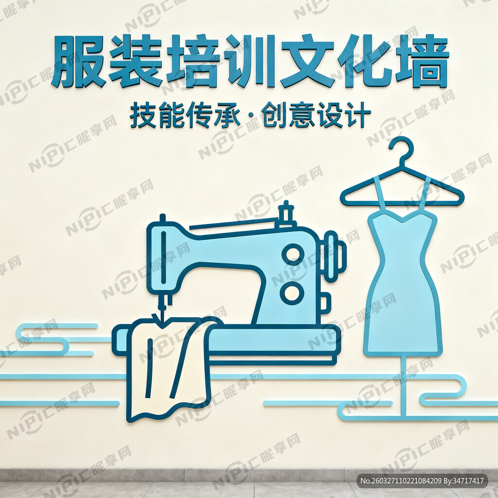 服装培训创意文化墙