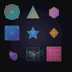 多彩几何图形设计元素