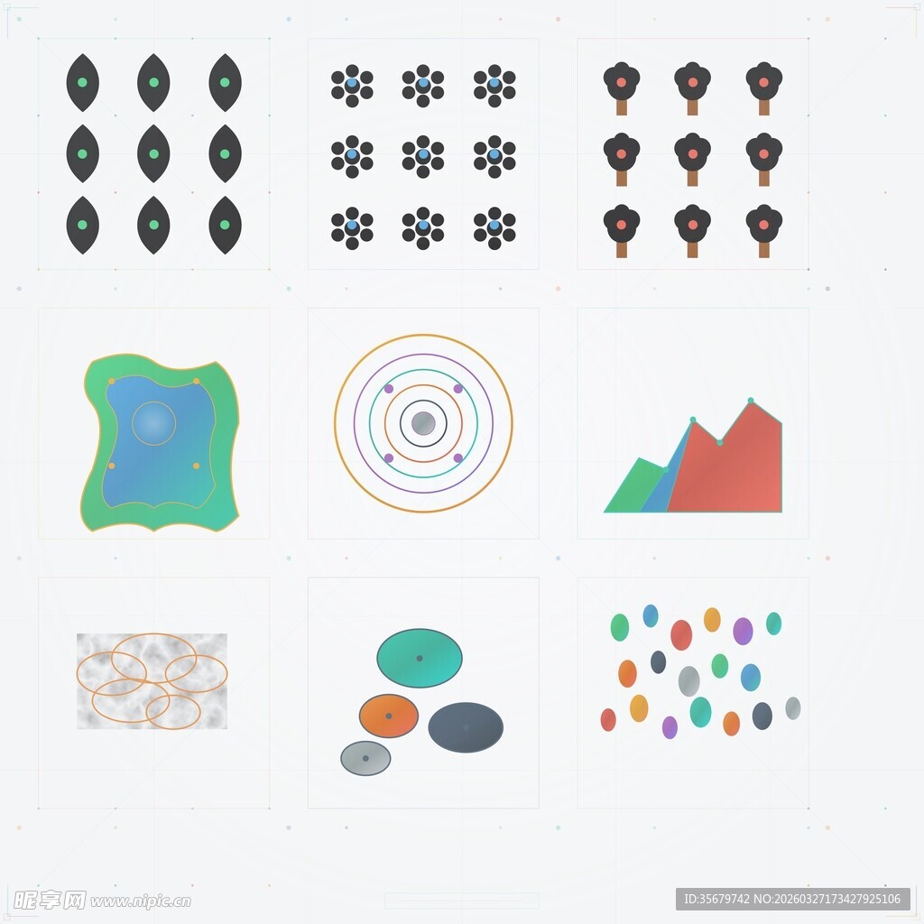 多样几何图形设计素材