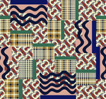 几何图案拼接抽象艺术背景