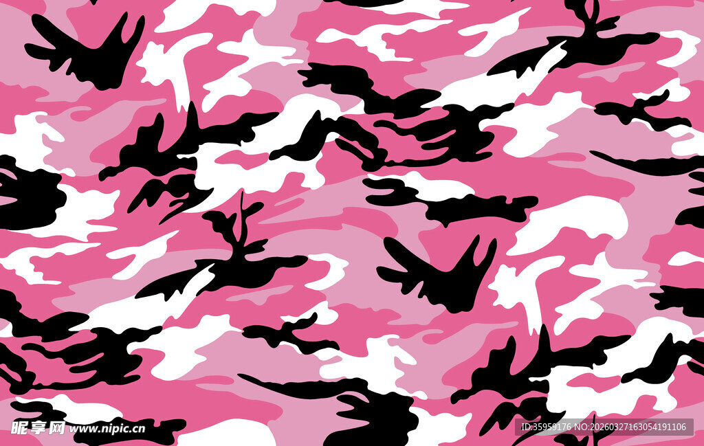 粉色迷彩图案