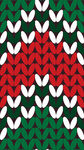 红绿白针织波浪花纹图案