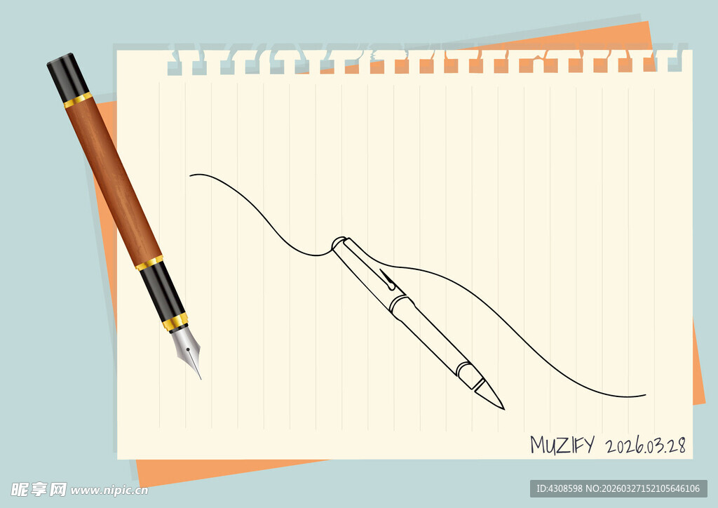 线条画 钢笔