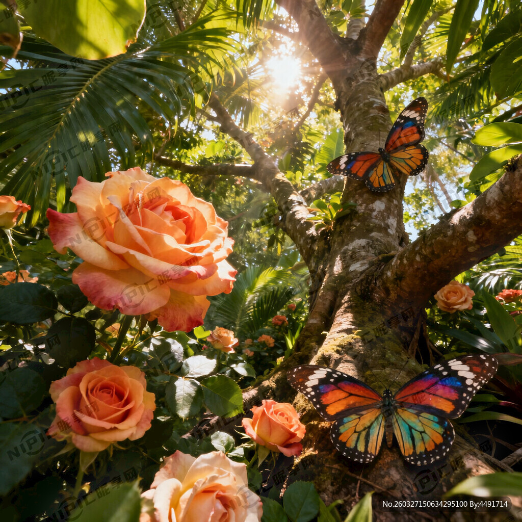 大花 大玖瑰 大蝴蝶 大热带树