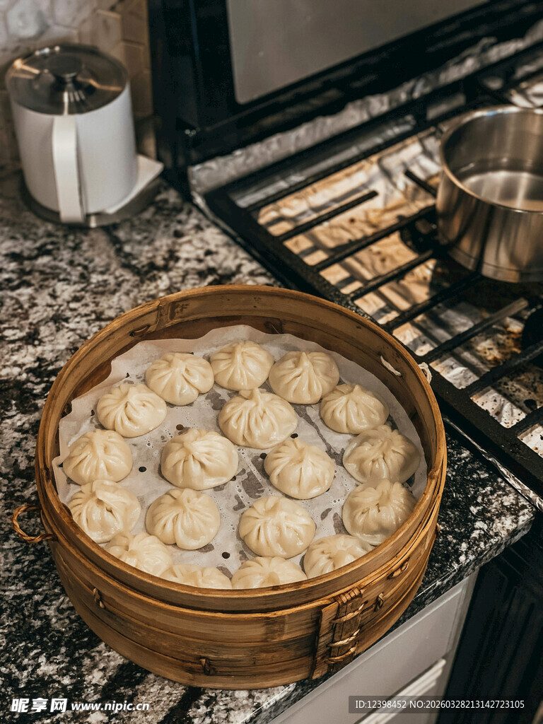 竹笼蒸饺