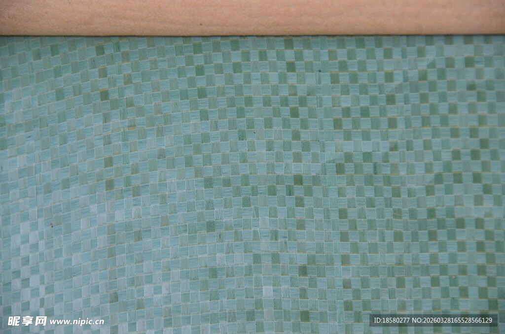 浅绿色马赛克瓷砖纹理