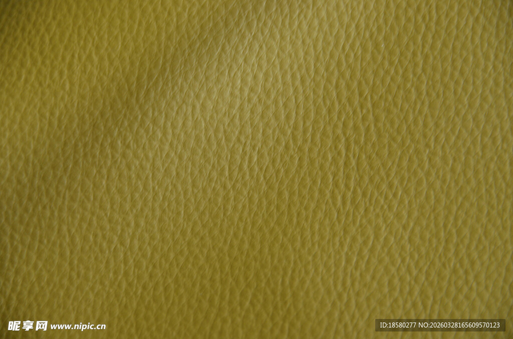 黄绿色纹理皮革面料