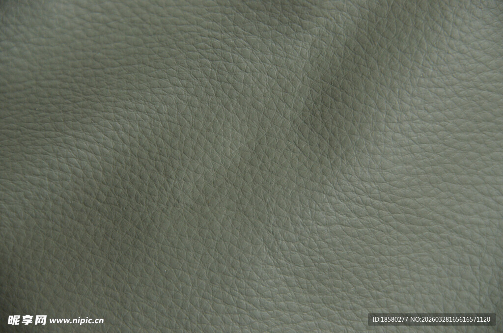 深绿色皮革纹理特写
