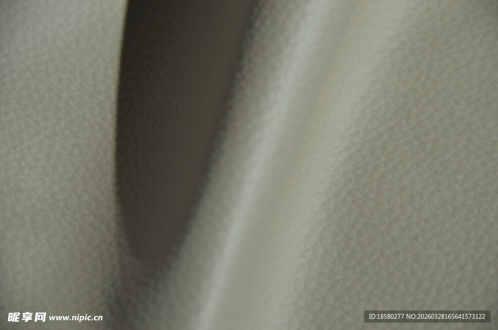 米白色皮革柔软丝绸面料纹理