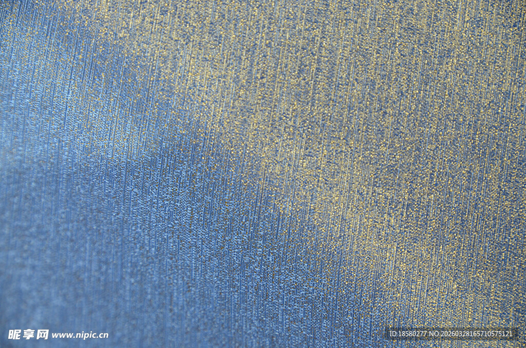 蓝色与金色渐变质感布料