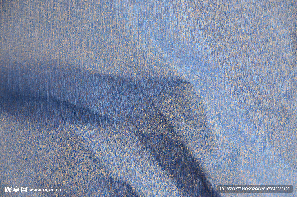 浅蓝色褶皱布料纹理