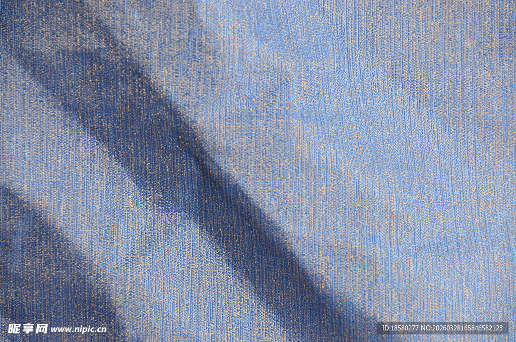 浅蓝色褶皱布料纹理