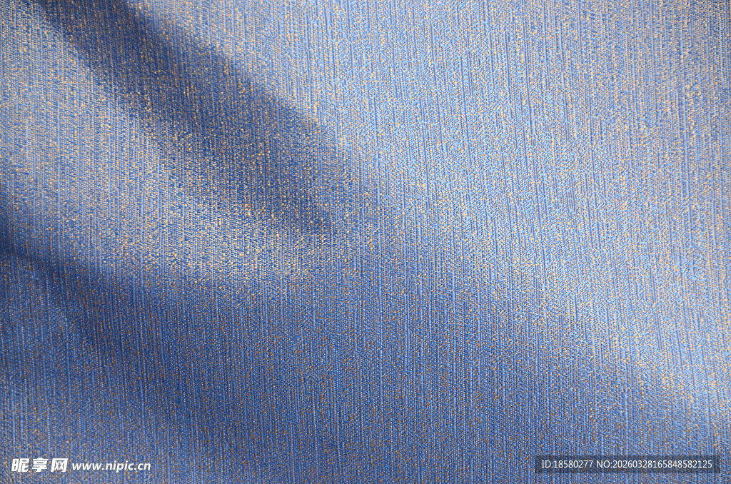 浅蓝色纹理布料特写