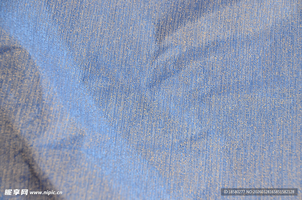 浅蓝色纹理布料特写