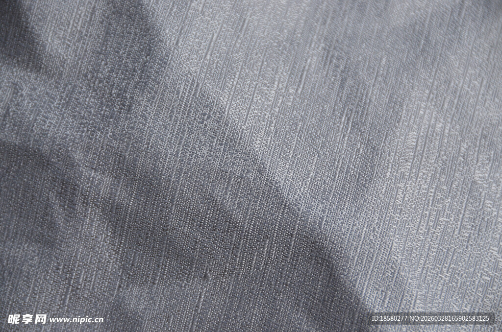 灰色褶皱布料纹理特写