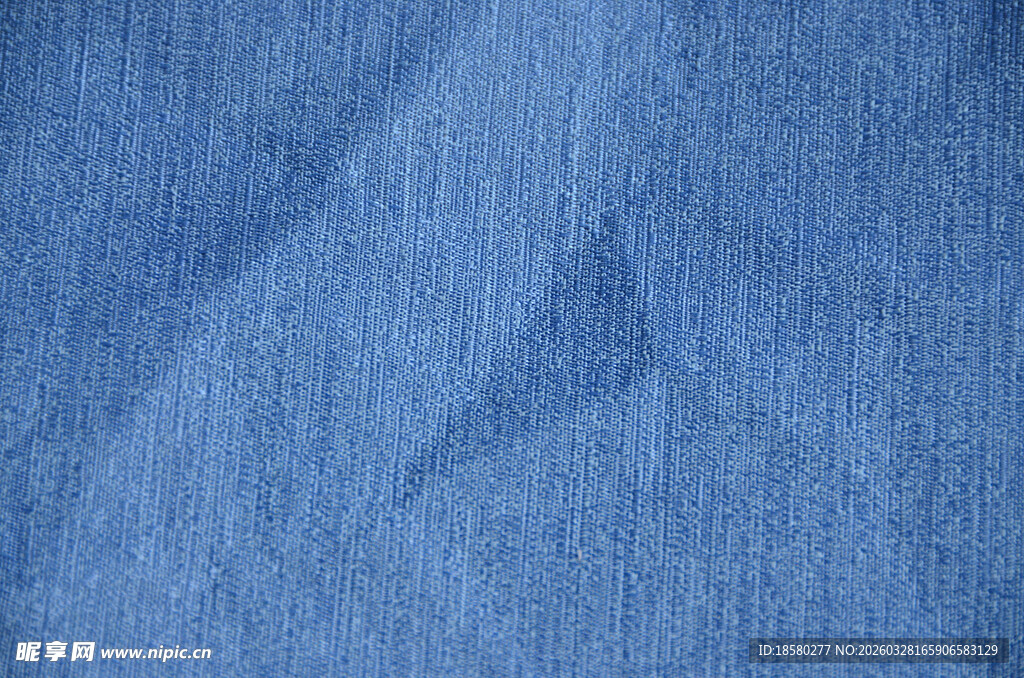 蓝色牛仔布纹理特写