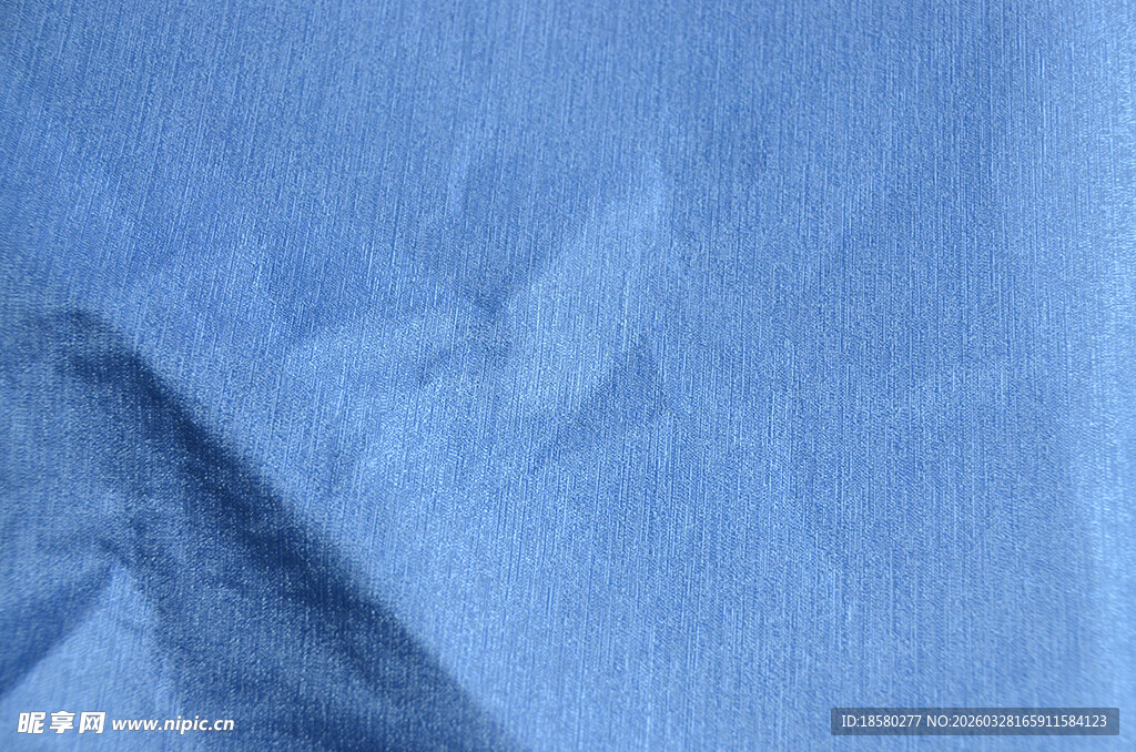 蓝色纹理布料细节展示