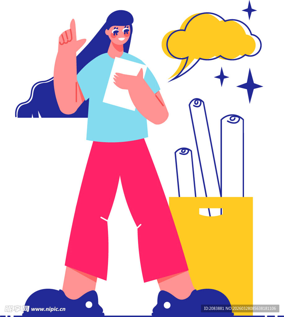 创意设计师灵感迸发时刻