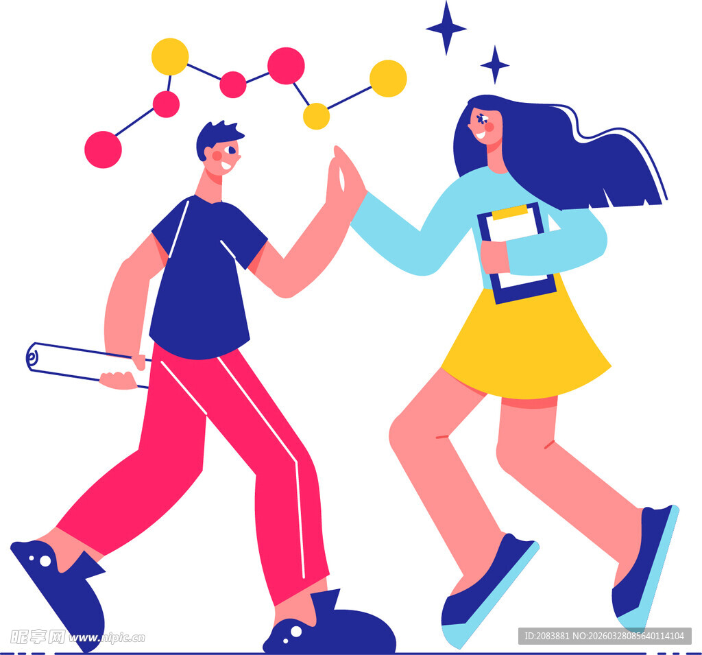 青春学子互动的活力瞬间