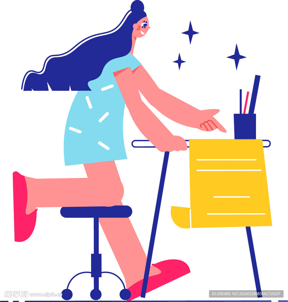 奔跑赶稿的创意工作者