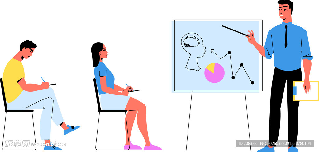 商务人士开展团队培训