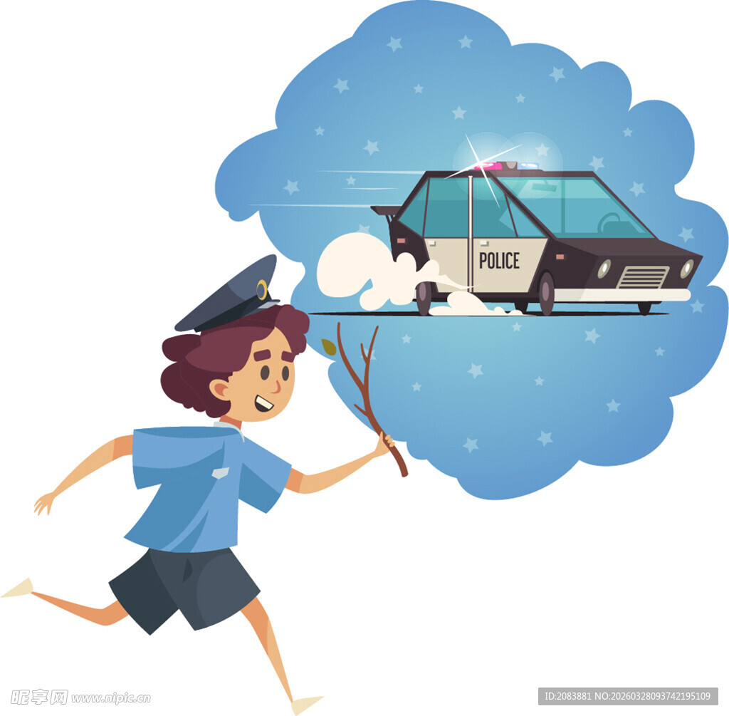 女孩持魔杖幻想召唤汽车