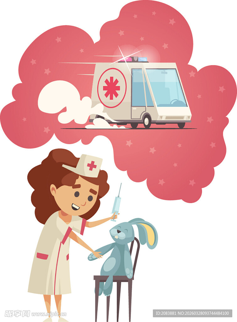 护士畅想救护车救助场景