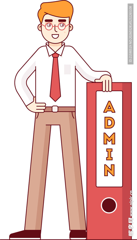 管理员形象与标识牌