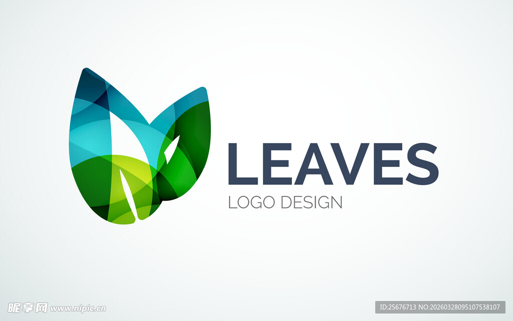 叶子主题创意标志设计