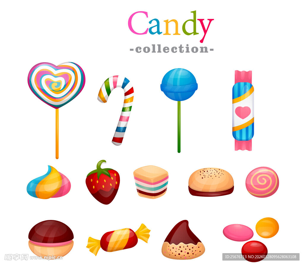 多彩糖果集合