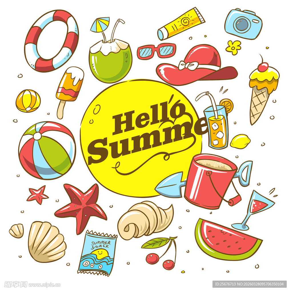 夏日元素集合