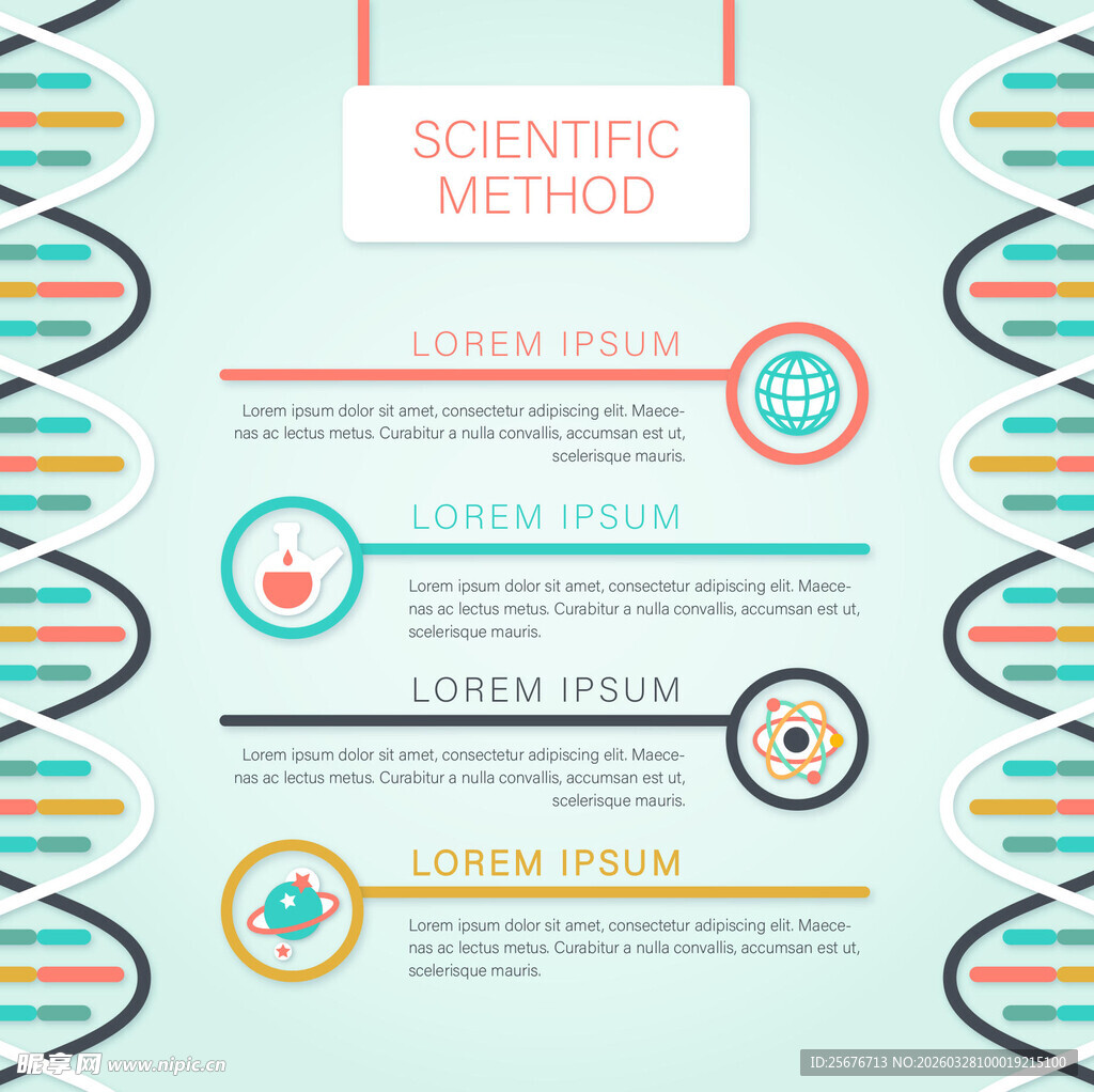 科学信息图表模板