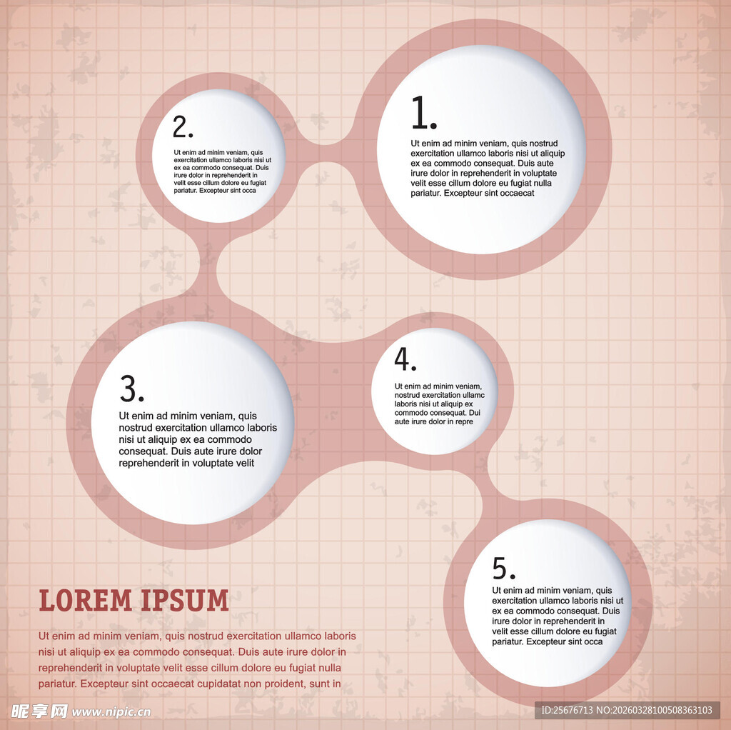 环形图表信息布局模板