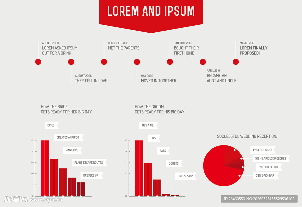 商务简约风数据图表集合