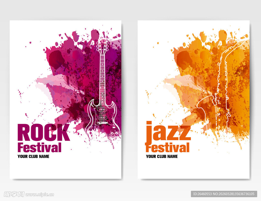 摇滚爵士音乐海报设计