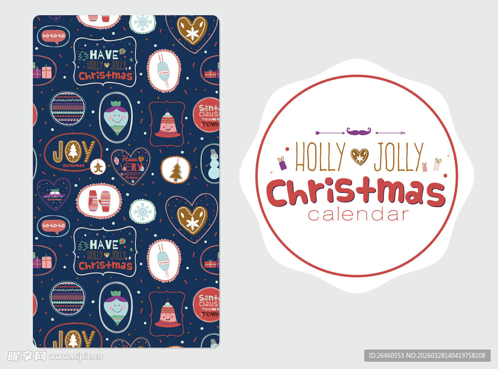 圣诞主题图案手机壳贴纸