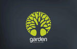 花园主题创意标志设计