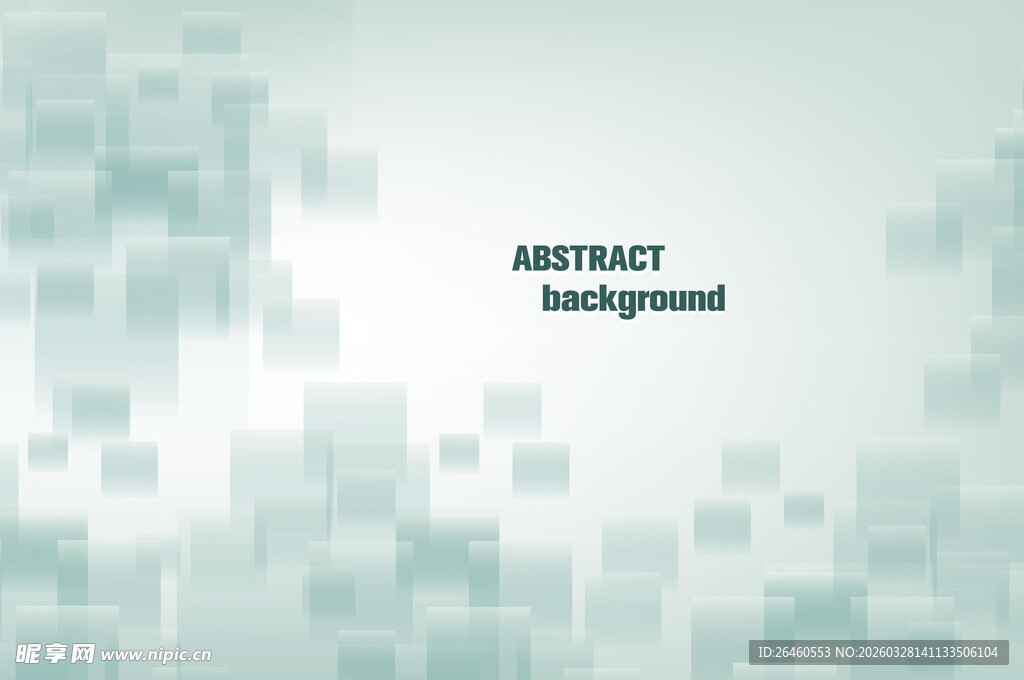 淡蓝色方块抽象背景图