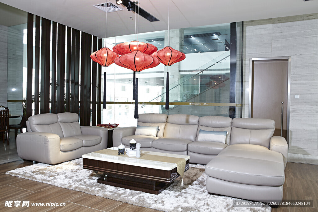 现代简约风客厅室内场景